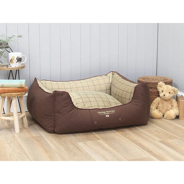 George Barclay Country Orthopaedic Walled Bed Chestnut Brown Medium