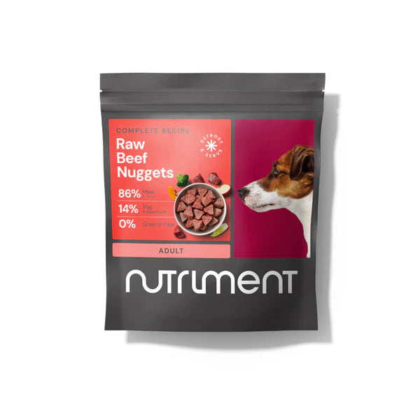 Nutriment Dog - Raw Nuggets Beef 1kg