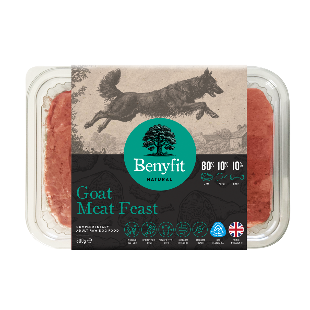 Benyfit Natural Goat Meat Feast 80.10.10 500g