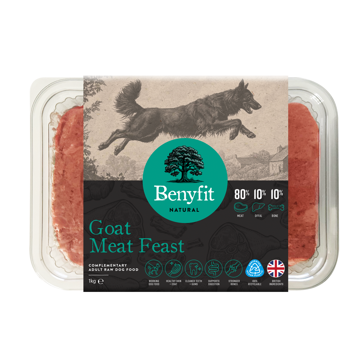 Benyfit Natural Goat Meat Feast 80.10.10 1kg