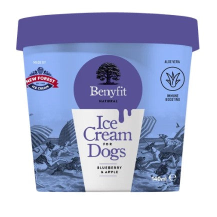 Benyfit Blueberry & Apple Ice Cream for Dogs 140ml