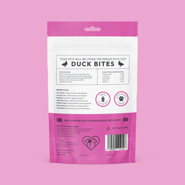 Bros Pets Duck Bites 100g
