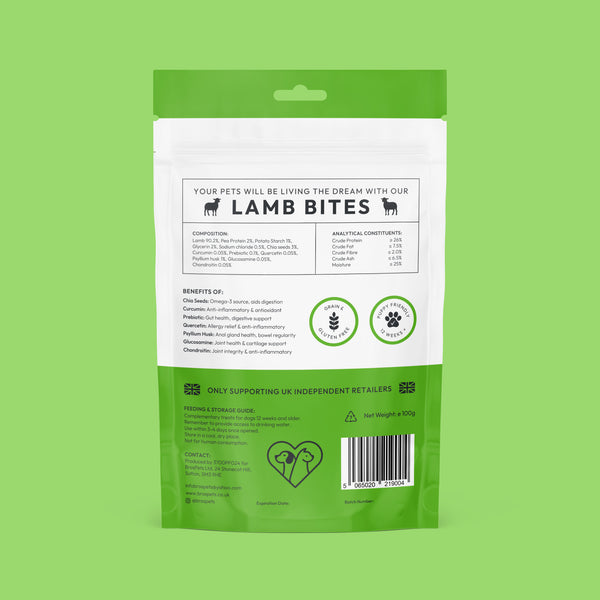 Bros Pets Lamb Bites 100g