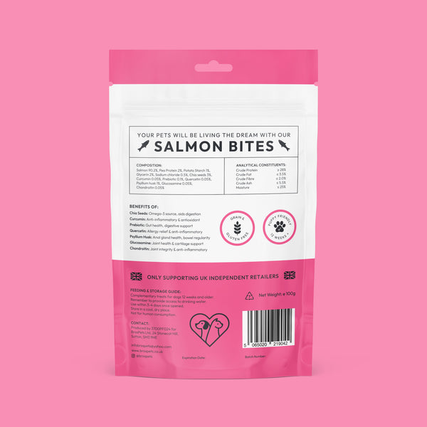 Bros Pets Salmon Bites 100g