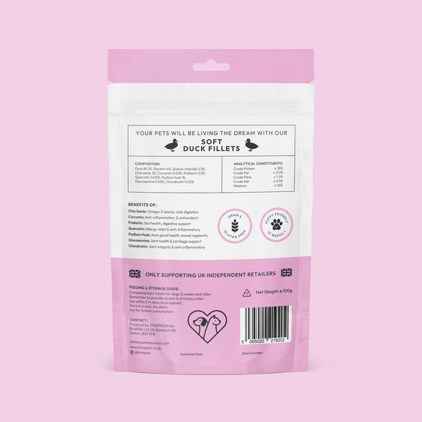 Bros Pets Soft Duck Fillet 100g