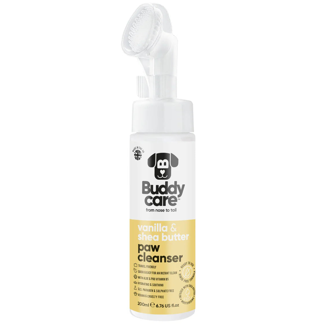 Buddy Care Vanilla & Shea Butter Paw Cleanser 200ml