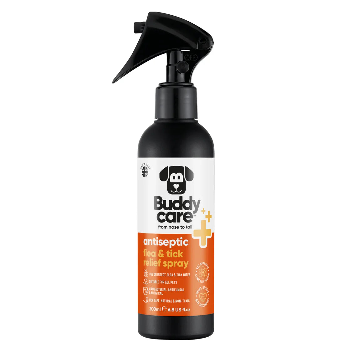 Buddy Care Antiseptic Flea & Tick Spray 200ml