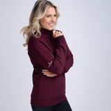 Mochara Half Zip Sweatshirt Burgundy