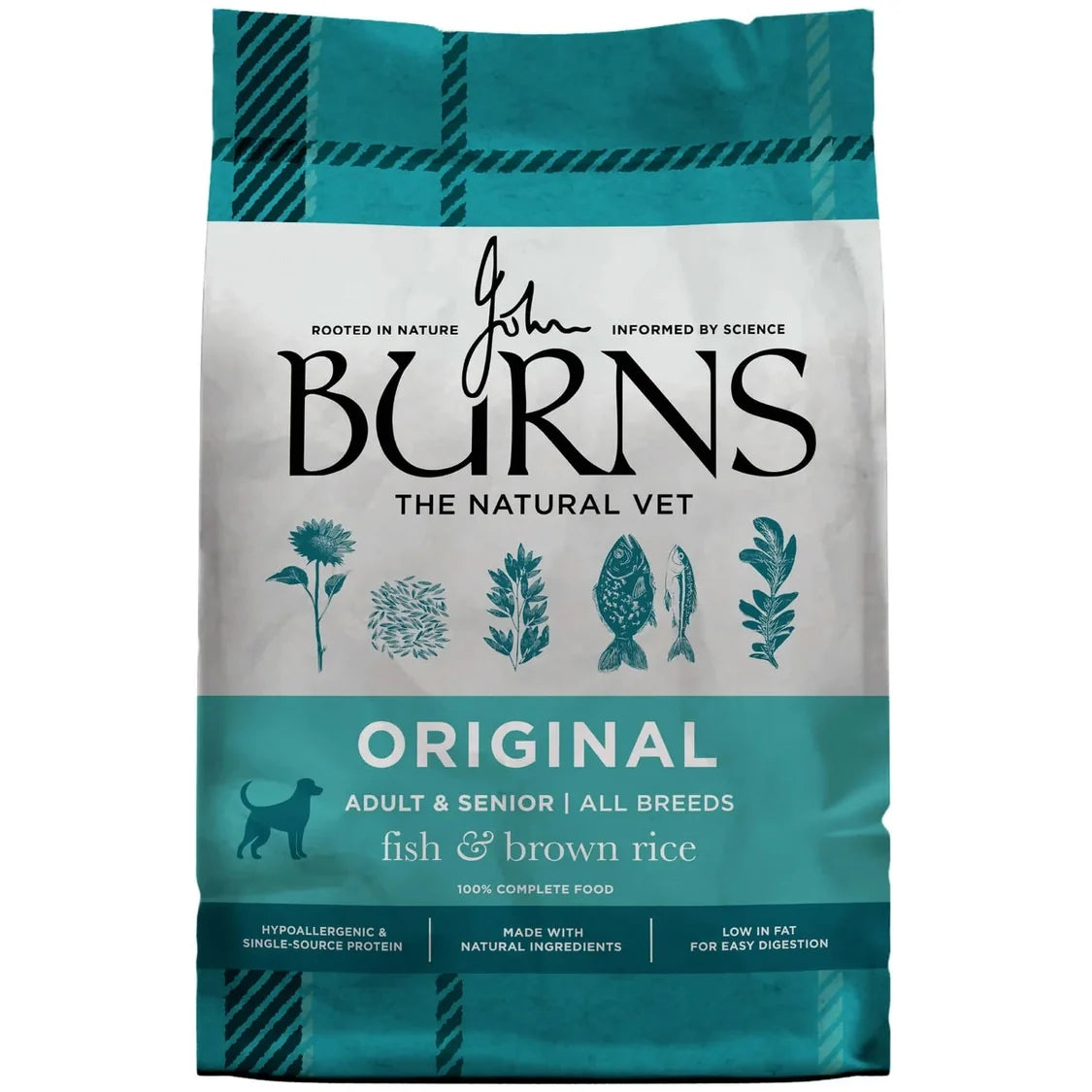 Burns Dog - Adult & Senior Original Fish & Brown Rice 14kg