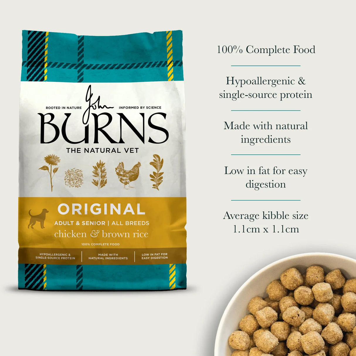 Burns Dog - Adult & Senior Original Chicken & Brown Rice 14kg