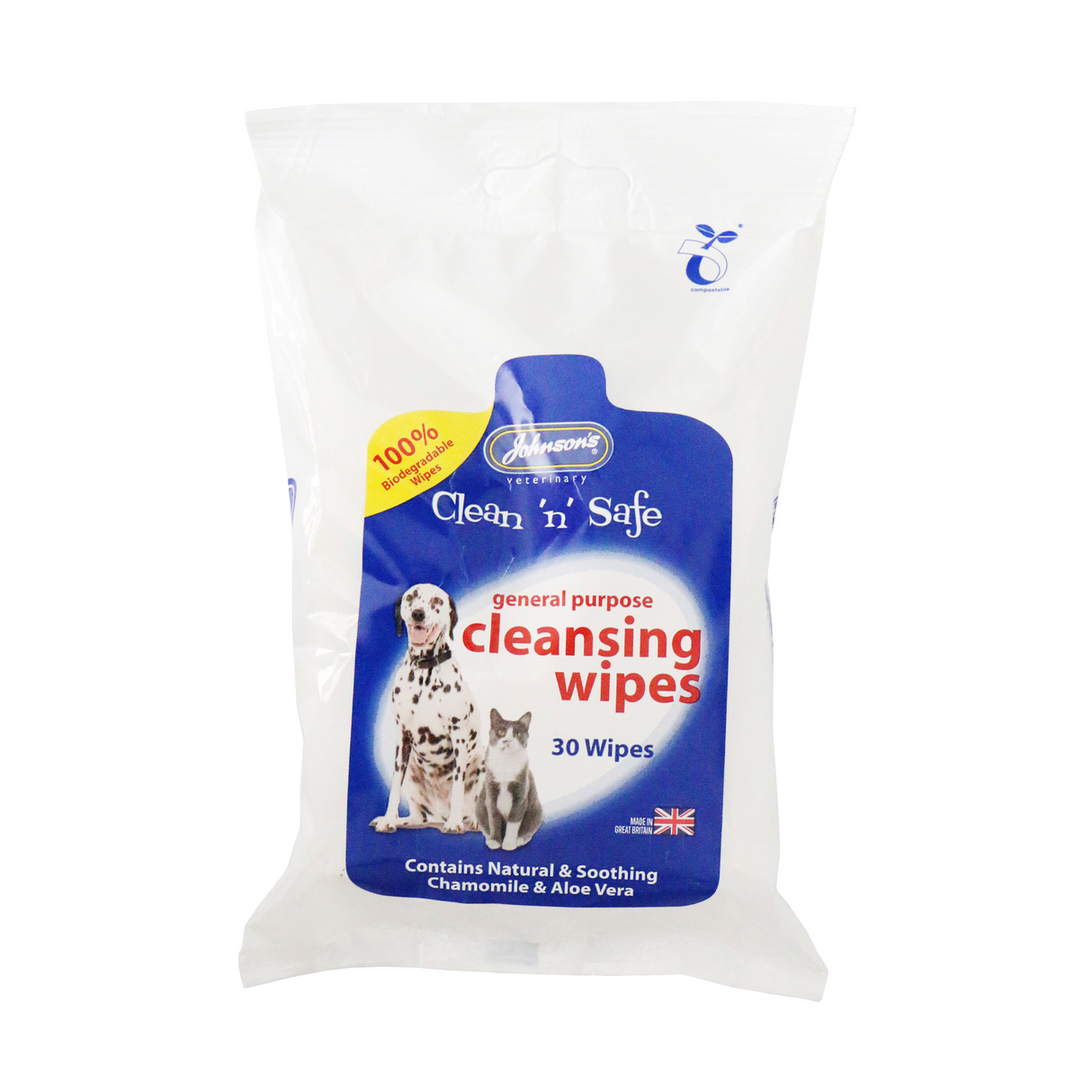 Johnsons Clean N Safe Cleans Wipes 30pk