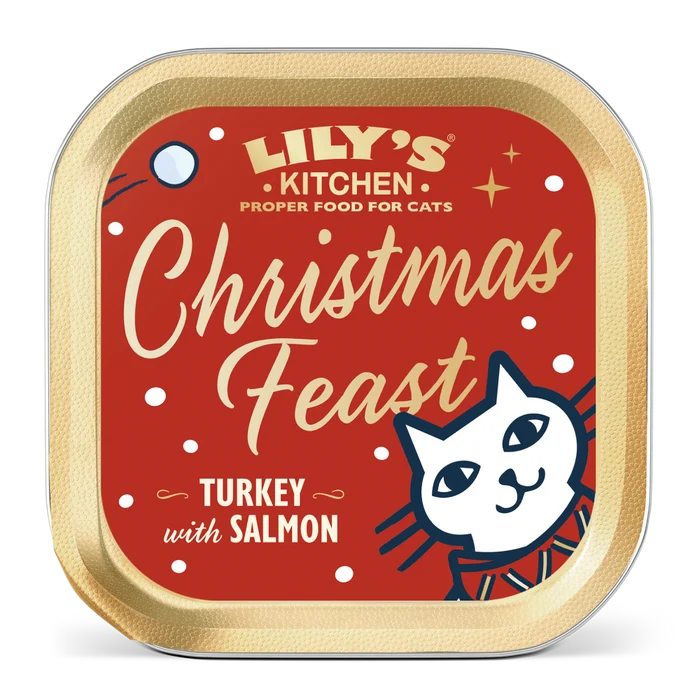 Lily's Kitchen Cat Christmas Feast Foil Turkey & Salmon 85g