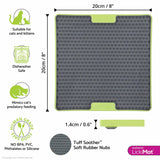LickiMat Tuff Soother Green Cat