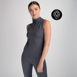 Mochara Sleeveless Base Layer Charcoal Recycled