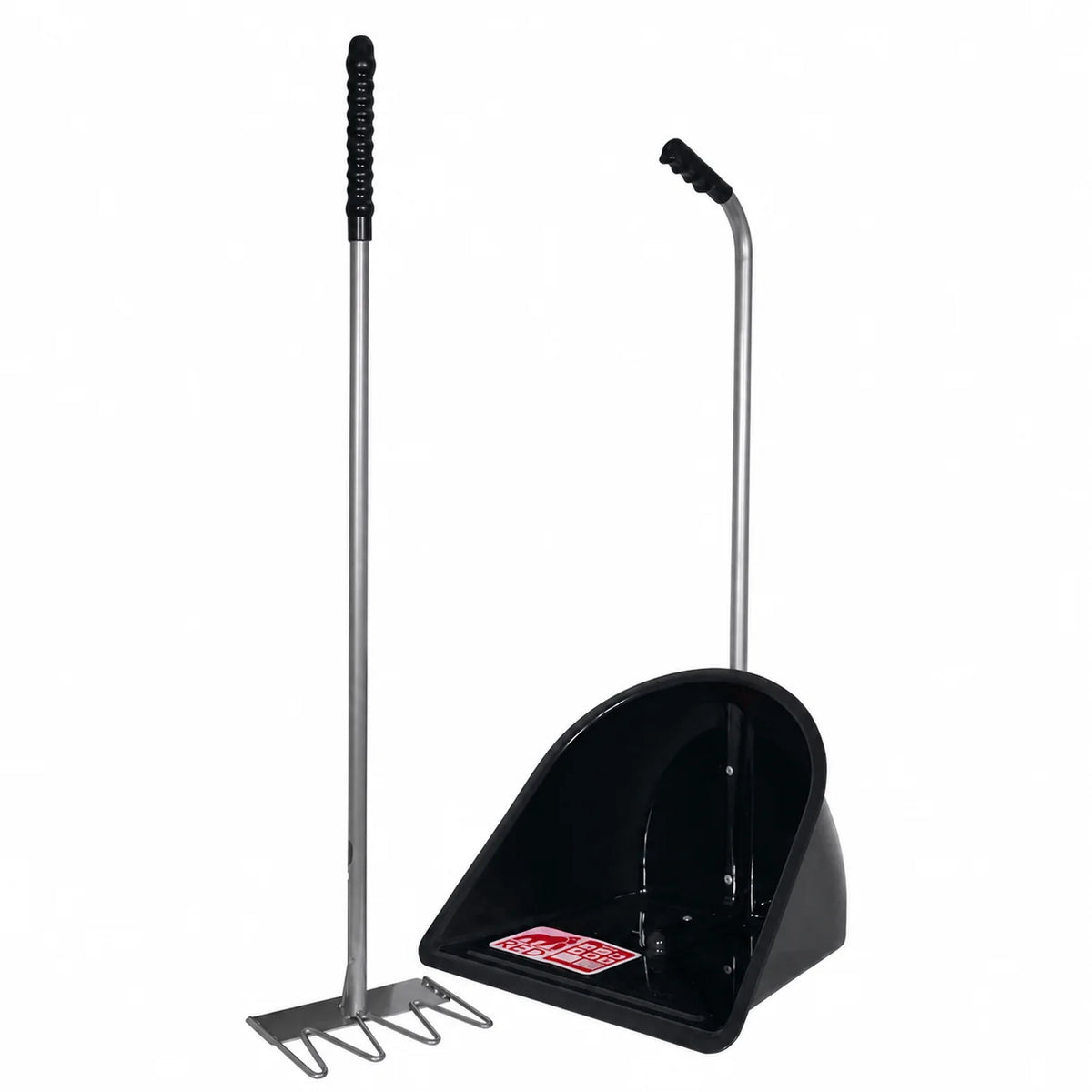 Red Gorilla Tidee Manure Skip With Rake