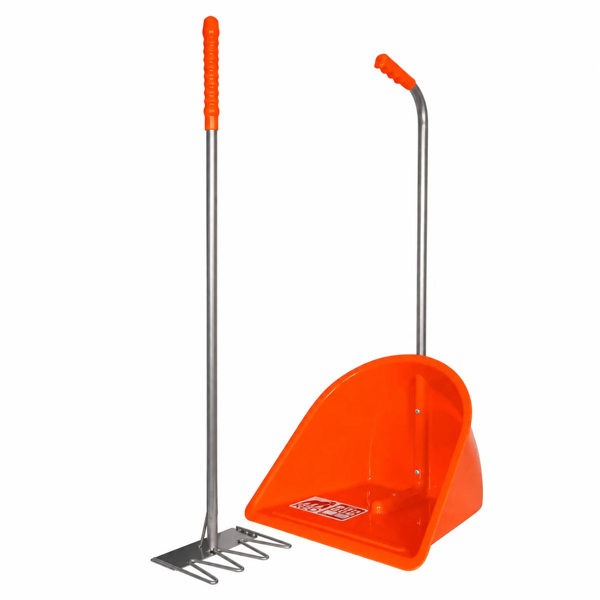 Red Gorilla Tidee Manure Skip With Rake