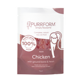PurrForm Chicken & Ground Bone with Heart Pouch 6x70g