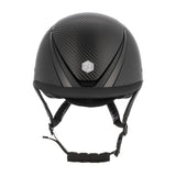 EQx by Charles Owen Hyda Mips Riding Helmet Standard Peak Black Matte / Black Gloss Carbon