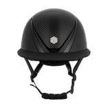 EQx by Charles Owen Hyda Mips Riding Helmet Wide Peak Black Matte / Black Gloss Carbon