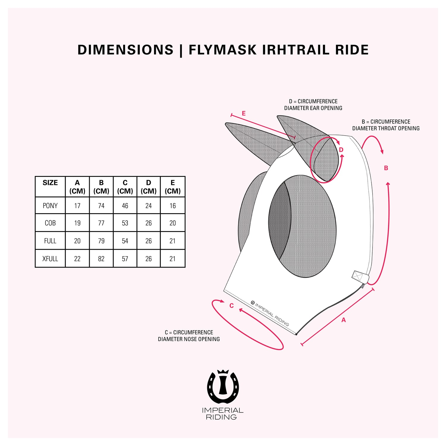 Imperial Riding Flymask IRHTrail Ride Unicorn
