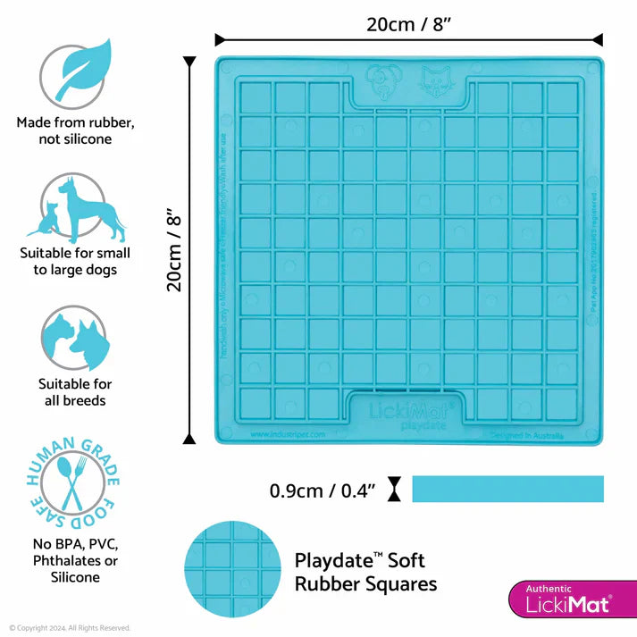 LickiMat Playdate Classic Turquoise
