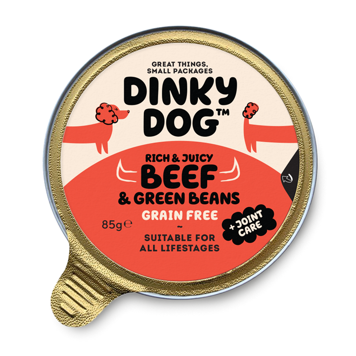 Dinky Dog Beef & Green Beans 85g
