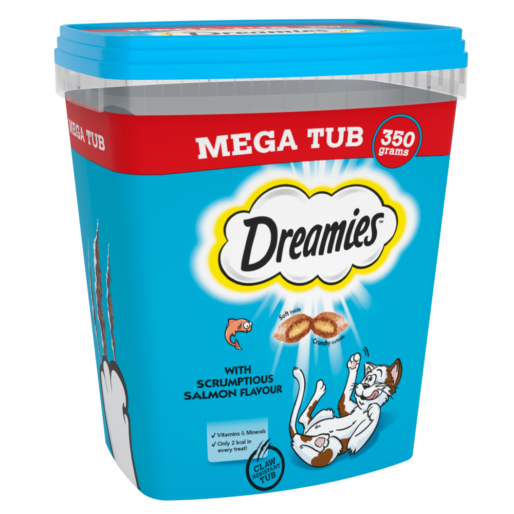Dreamies Cat Mega Tub Salmon 350g
