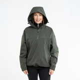EQUIDRY Women's Waterproof Storm Smock Black Forest Green