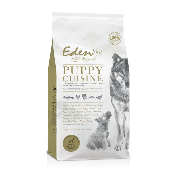 Eden Dog - 80/20 Puppy Cuisine Small Kibble 2kg