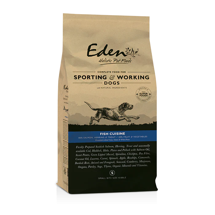 Eden Dog - 80/20 Fish Cuisine Working Dog Small Kibble 15kg