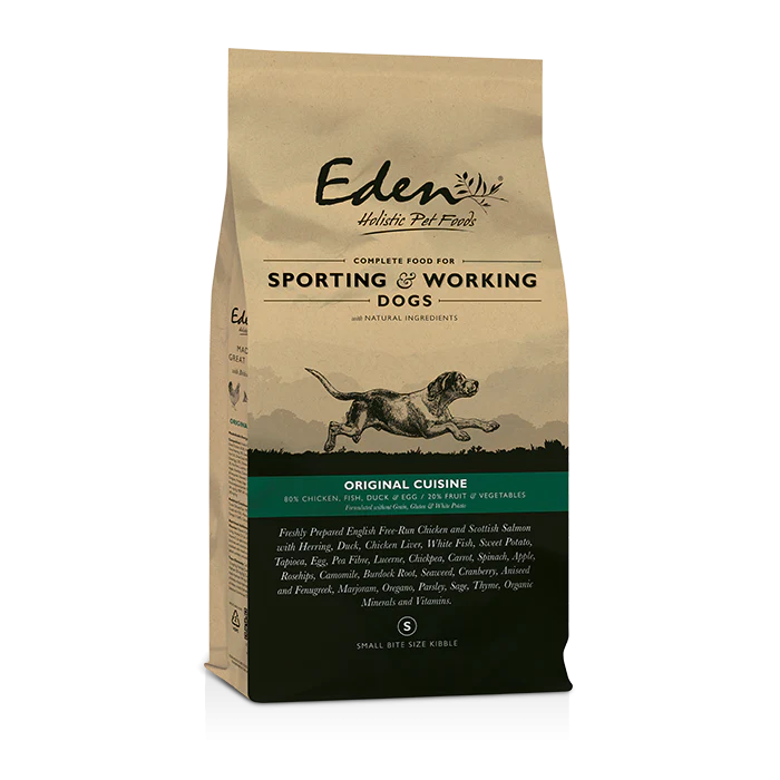 Eden Dog - 80/20 Original Cuisine Working Dog Small Kibble 15kg