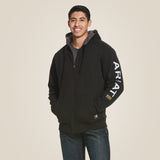 Ariat Mens Rebar All-Weather Full Zip Hood Black