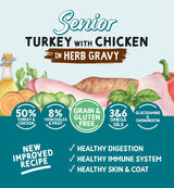 Naturo Dog - Senior Grain & Gluten Free Dog Can Turkey With Chicken In Gravy 390g