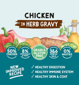 Naturo Dog - Adult Grain & Gluten Free Can Chicken Fruit & Veg in Herb Gravy 390g