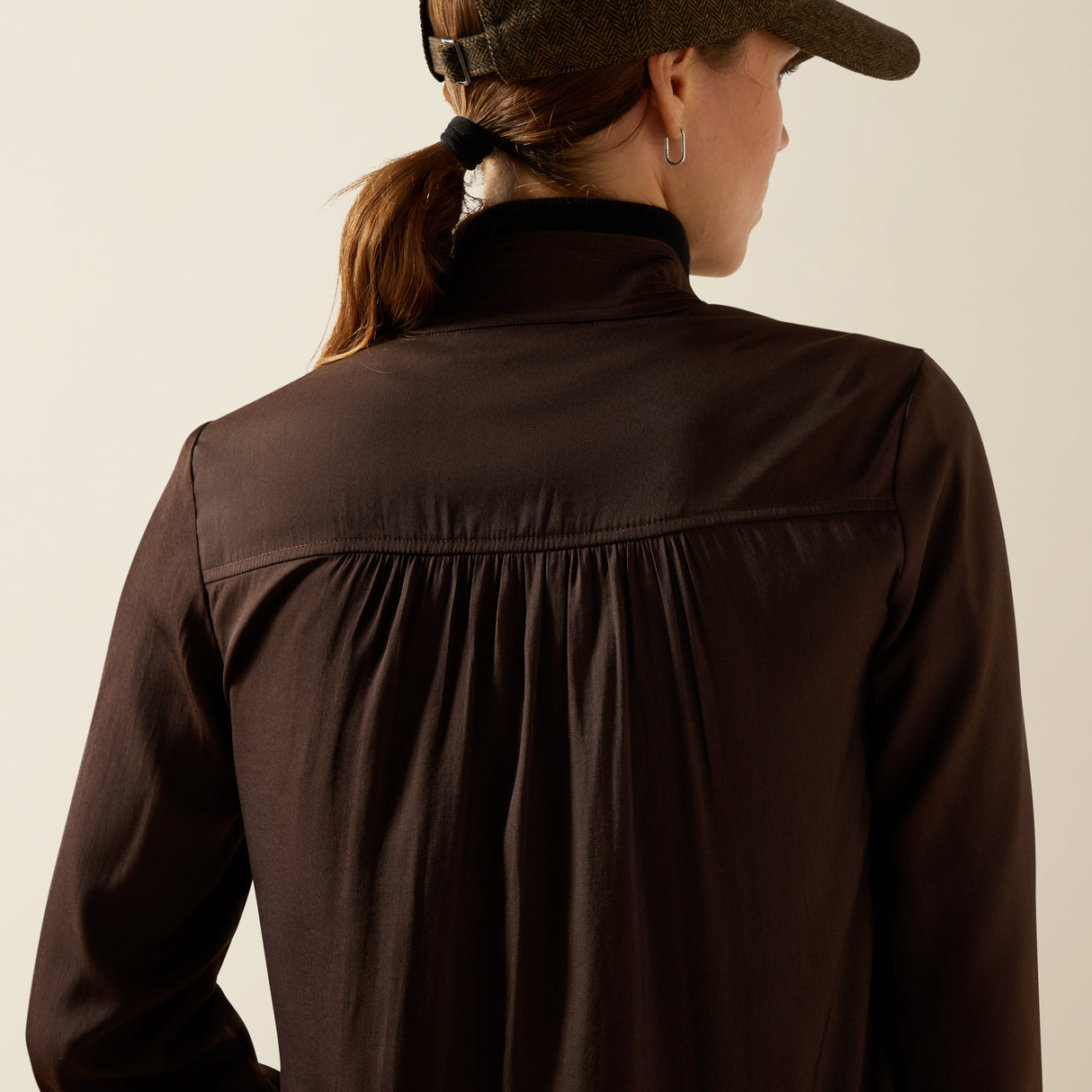 Ariat Womens Kildwick LS Blouse Coffee Bean