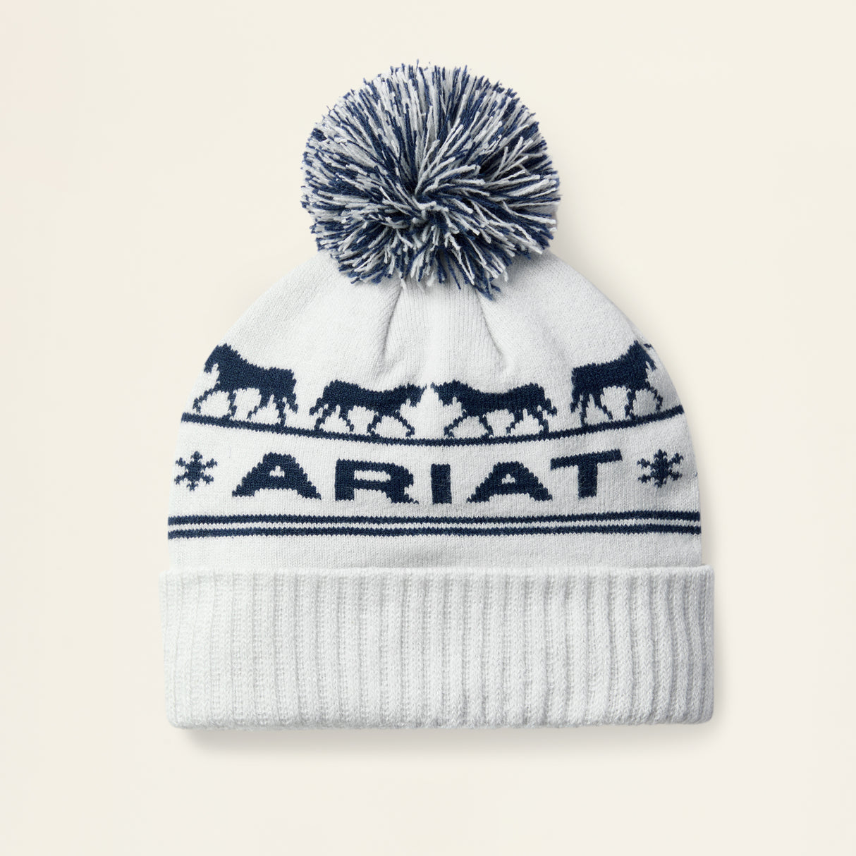 Ariat Womens Apres Ski Beanie Off White