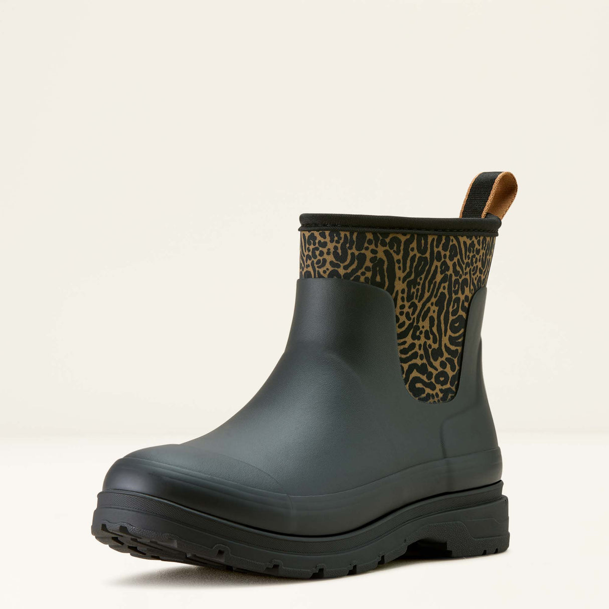 Ariat Women's Kelmarsh Shortie Black / Ocelot Print