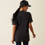 Ariat Womens Boot Stitch Logo SS T-Shirt Vintage Black