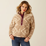 Ariat Womens Berber Snap Front Sweatshirt Lone Ridge Print