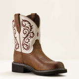 Ariat Womens Fatbaby Heritage Lilah Western Boot Chocolate Chip / Distressed Ivory