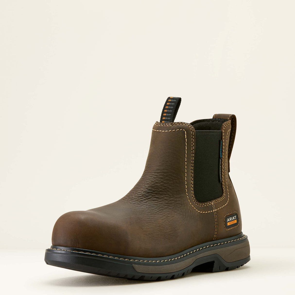 Ariat Womens Riverter Chelsea H20 Composite Toe Work Boot Dark Brown