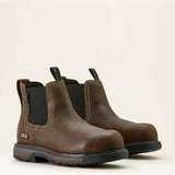 Ariat Womens Riverter Chelsea H20 Composite Toe Work Boot Dark Brown