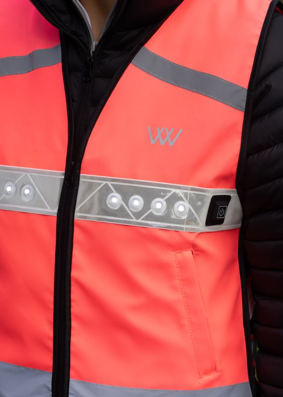 Woof Wear LED Hi Vis Riding Vest Pink