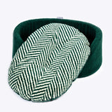 Danish Design Sherpa Fleece Green Herringbone Slumber Bed Small 24"