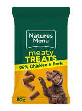 Natures Menu Dog - Meaty Treats Chicken & Pork 50g