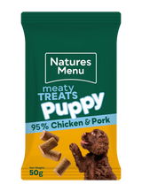 Natures Menu Dog - Meaty Treats Puppy Chicken & Pork 50g