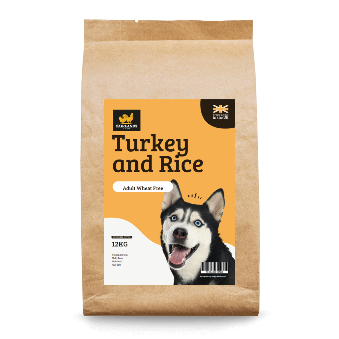 Fairlands Farm Working Dog Wheat Free Turkey & Rice 12kg