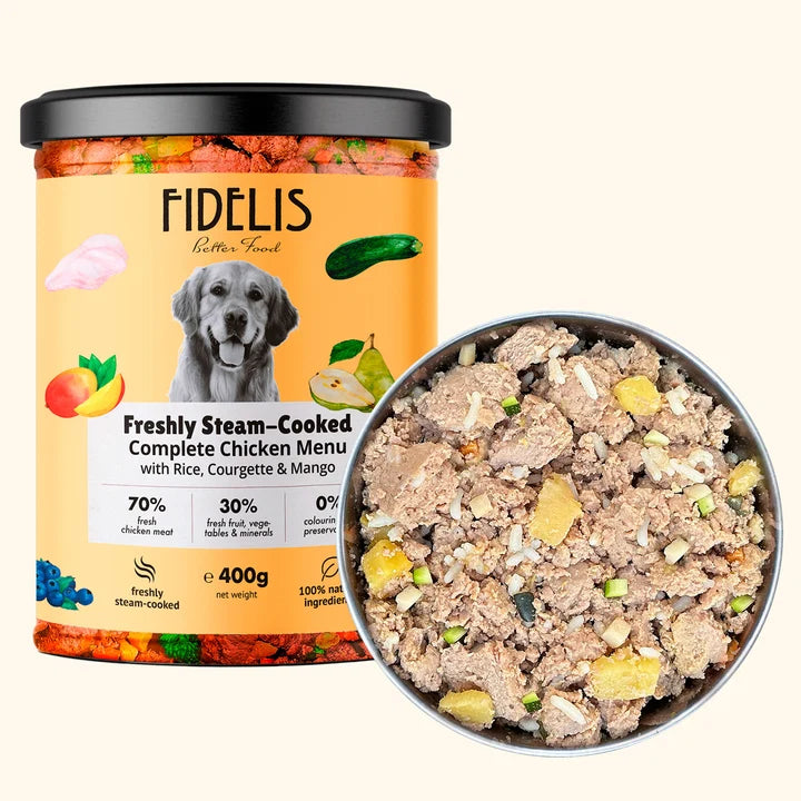 Fidelis Chicken, Rice, Courgette & Mango 400g