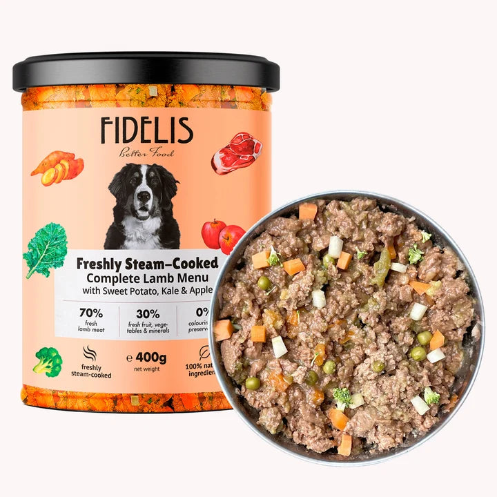 Fidelis Lamb with Sweet Potato, Kale & Apple 400g