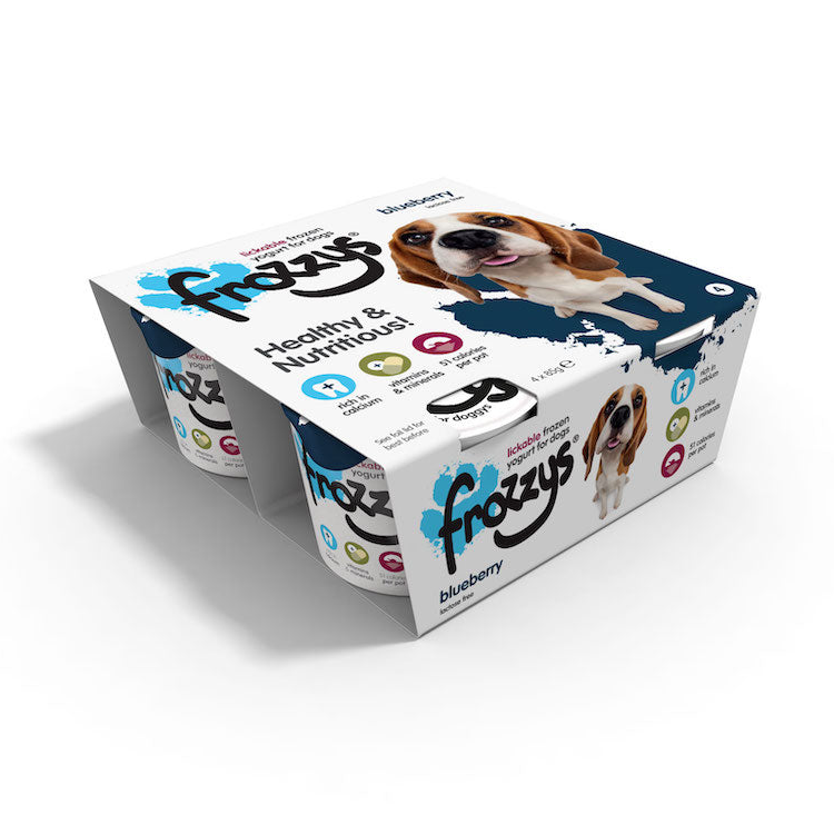 Frozzys 4pk Blueberry Frozen Yogurt For Dogs